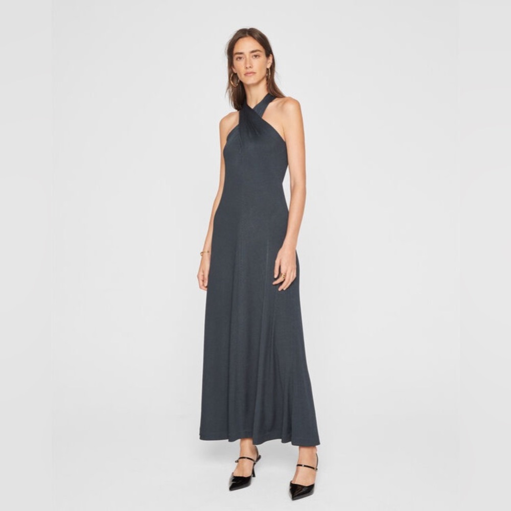 Club Monaco High Neck Halter Dress